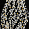 Corte de flor pequeña de nácar Natural para hacer collares, frijoles, concha amarilla de doble cara, piezas de pulsera para mujer y niña 