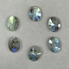 Cabujón de forma ovalada de nácar Natural para anillos, diseño de incrustaciones, corte facial, piedra labradorita, diseño de collar para mujer