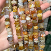 Frijoles pequeños de nácar Natural para mujer, corte de ágata roja, diseño de collar, diseño de moda para fabricación de pulseras 