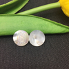 Guadalupe Natural de nácar pequeña para joyería, anillos con incrustaciones, diseño de collar para mujer, cabujón de corte de forma redonda 
