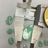 Corte de cabujón de concha verde de nácar Natural para hacer pendientes, diseño de incrustaciones, frijoles coloridos, piezas pequeñas, forma ovalada, bricolaje