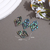 Forma de tortuga de nácar Natural, corte de frijoles pequeños, concha de abulón para fabricación de joyas, diseño de collar, frijoles pequeños en forma de luna