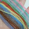Cuentas de piedra de ojo de gato de nácar Natural, diseño con cadena, joyería para mujer, bola colorida DIY para pulsera, piedra de tamaño pequeño