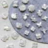 Imagen de nácar Natural, corte de cabujón ovalado en relieve para colgante, diseño de incrustaciones, concha negra, fabricación de collares para mujer 