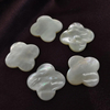 Pendiente con forma de cabujón de trébol de perla Natural, diseño de incrustaciones, joyería para mujer, collar, anillos tallados de bomba para mujer 