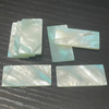 Materia prima de corte rectangular de nácar Natural para hacer joyas, incrustaciones de concha colorida, tamaño más grande, cara lisa cuadrada 
