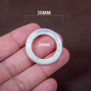 Diseño de pulsera de nácar Natural para mujer, joyería de moda, pulsera con forma de corte, diseño de anillos de discoteca redondos 