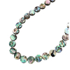 Collar de concha de abulón de forma redonda de nácar Natural, fabricación de joyas DIY para mujer con cara lisa de frijoles pequeños 
