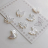 Corte en forma de mariposa de nácar Natural para joyería de moda, fabricación de granos pequeños DIY, cosas de belleza, cabujón para pulsera 