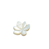 Diseño en relieve de nácar Natural, forma de flor de corte para hacer pulseras, joyería DIY para niñas, piezas pequeñas, cosas bonitas 