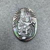Diseño de madreperla Natural de Jesús, cabujón de forma ovalada cortada, imagen de carmo para mujer, colgante con incrustaciones, diseño de Guadalupe