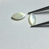 Corte en forma de marquesa de nácar Natural para diseño de incrustaciones de pendientes, pulsera de joyería de cabujón de frijoles pequeños de concha blanca 