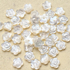 Pendientes de concha de colores con diseño de flor pequeña de nácar Natural, diseño de joyería para mujer, forma de cabujón, cara de bombe 