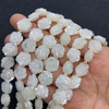 Forma de flor de nácar natural, corte de doble cara para diseño de collar, fabricación de piezas pequeñas de concha marrón hechas a mano, joyería para mujer 
