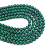 Collar pequeño de malaquita para cortar granos redondos de nácar Natural, joyería para mujer, piezas de diseño de pulsera para hacer cosas bonitas DIY