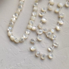 Corte natural en forma de gota de nácar para diseño de pulsera usando piezas de collar de corte de cara de frijoles pequeños cabujón de corazón bombe 