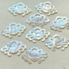 Cabujón de nácar Natural para diseño de reloj, fabricación de frijoles pequeños con forma de flor, diseño de incrustaciones de joyería para mujer, diseño de rosa fino