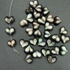 Natural Madreperla forma de corazón cabujón corte bombe cara cosas bonitas para niñas joyería pulsera fabricación collar piezas de diseño