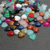 Cabujón pequeño tallado en forma de corazón de nácar Natural para anillos, joyería de diseño, collar de piedras coloridas, incrustaciones DIY
