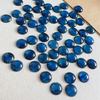 Cabujón redondo de nácar Natural para diseño de anillos, fabricación de concha de abulón, color azul, frijoles pequeños, diseño de incrustaciones de joyería para mujer
