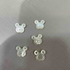 Pendientes con forma de flor de nácar Natural para mujer, diseño de animal cortado, diseño colgante, imagen bonita de concha blanca 
