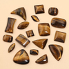 Corte de cabujón de nácar Natural para anillos, diseño de ojos de tigre, piedra, forma cuadrada, fabricación de joyas, diseño, incrustaciones de collar