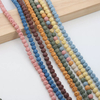 Collar de roca volcánica con cuentas pequeñas de nácar Natural, joyería colorida DIY con diseño de cadena para mujer, piedra de moda