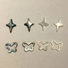 Pendientes de corte de flores de nácar Natural, joyería de diseño, fabricación de collares de cuentas para mujer, piezas de bricolaje, joyería con incrustaciones de cabujón