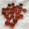 Pendientes de cabujón redondo de nácar Natural, diseño de ágata roja para pulsera de joyería con diseño de incrustaciones, frijoles pequeños 