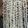 Collar con forma de gota de nácar Natural, gota redonda, pequeños frijoles, concha blanca para mujer, fabricación de pulseras, joyería de moda
