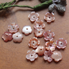 Pendientes de nácar Natural, diseño de corte de flores pequeñas para mujer, fabricación de joyas, frijoles con piezas de cadena hechas a mano, anillos 