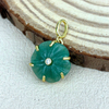 Colgante de flor de nácar Natural, diseño de piedra Aventurina, cabujón, incrustaciones de joyería, ágata verde, fabricación de joyas coloridas para mujer 