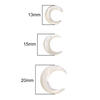 Diseño de joyería de corte de cabujón con forma de luna de nácar Natural, colgante de diseño de collar con dije femenino a la moda