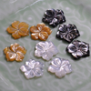 Diseño de flor de nácar Natural, corte para pendiente, flor amarilla, colgante hecho a mano, fabricación de piezas de cuentas pequeñas, collar 