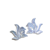 Forma de flor de nácar Natural, diseño colgante de corte en relieve, joyería para la cara, fabricación DIY, diseño de cabujón de flor blanca