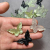 Natural nácar forma de mariposa corte ágata piedra joyería colgante diseño collar fabricación jade forma animal tallado 