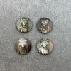 Iconos de corte de forma ovalada de nácar Natural, colgante con imagen de cara de mujer, piezas de incrustación de camafeo de concha blanca, diseño de collar