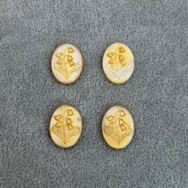 Diseño de colgante ovalado de nácar Natural, iconos de corte en relieve, diseño de incrustaciones de joyería de cabujón, imagen de concha negra