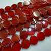 Collar de forma redonda de ágata roja de perla Natural, piezas de joyería, pulsera DIY, diseño colgante, forma de cabujón 