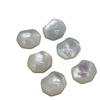 Anillos de nácar Natural, joyería de corte de cabujón, incrustaciones, diseño de colgantes, piezas pequeñas de concha blanca, diseño de forma cuadrada