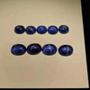 Corte de forma ovalada de nácar Natural para pendientes, diseño de joyería para mujer, piedra azul, diseño de cabujón, piedra lunar 