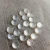 Pendientes de corte con diseño de cabujón pequeño de nácar Natural, diseño de joyería, fabricación de cara, corte de frijoles redondos, concha de abulón 