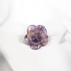 Pendientes de corte con forma de flor de nácar natural, diseño que hace incrustaciones de joyería, cristal de piedra para collar de mujer con frijoles pequeños 