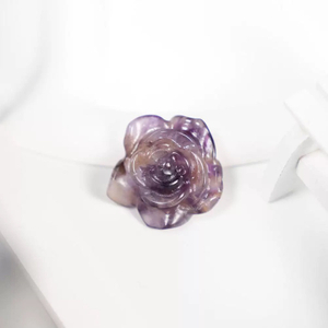 Pendientes de corte con forma de flor de nácar natural, diseño que hace incrustaciones de joyería, cristal de piedra para collar de mujer con frijoles pequeños 