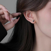 Corte en forma de estrella pequeña de nácar natural para diseño de pendientes, fabricación de incrustaciones de bricolaje, concha negra, piezas de joyería de frijoles pequeños, cabujón