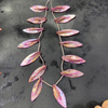 Corte en forma de hoja de nácar Natural para pendientes, diseño de collar para mujer, fabricación de conchas coloridas, frijoles pequeños, cosas bonitas 