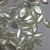 Corte en forma de marquesa de nácar Natural para diseño de incrustaciones de pendientes, pulsera de joyería de cabujón de frijoles pequeños de concha blanca 