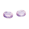 Corte de forma ovalada de nácar Natural para pendientes, diseño de incrustaciones, joyería para mujer, frijoles pequeños, cristal rosa, tallado de cara 