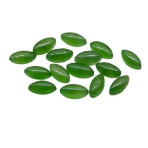 Natural madre de perla Marquesa forma corte jade malayo frijoles pequeños para el diseño de la pulsera incrustaciones haciendo joyería de mujer 