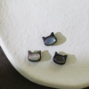 Cosas bonitas de nácar natural para hacer pulseras, diseño de estrella de concha negra, frijoles pequeños para collar, joyería con forma de discoteca DIY